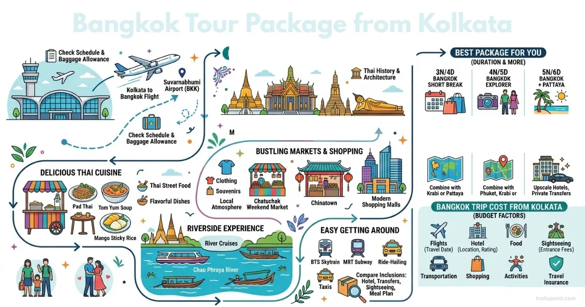 Bangkok Tour Package from Kolkata: Amazing 2026 Trip
