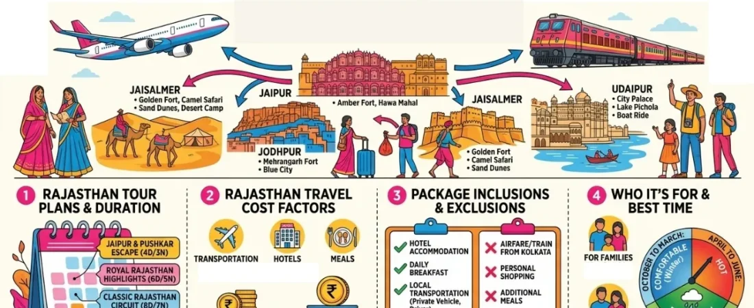 Rajasthan Tour Packages from Kolkata: Best Deals & Trips