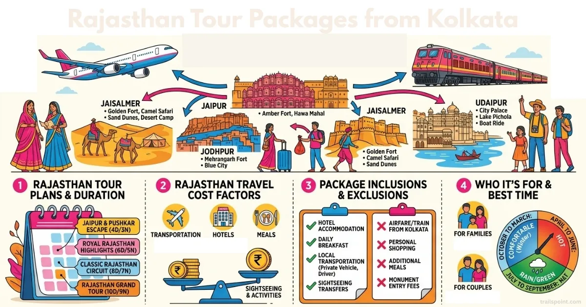 Rajasthan Tour Packages from Kolkata: Best Deals & Trips