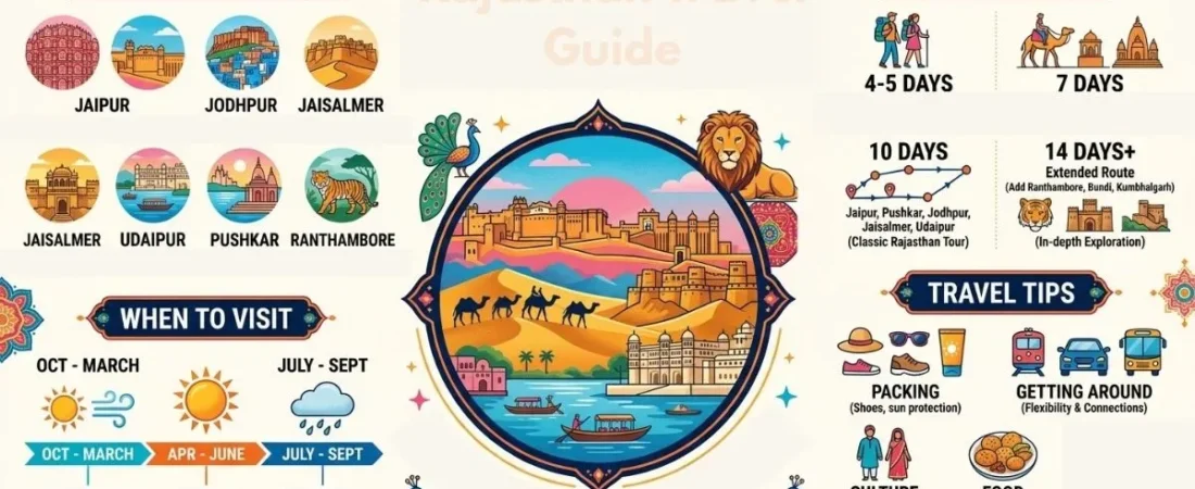 Rajasthan Travel Guide 2026: Places, Itinerary & Travel Tips
