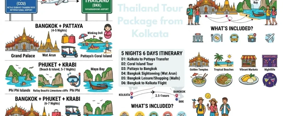 Thailand Tour Package from Kolkata: Ultimate Escape