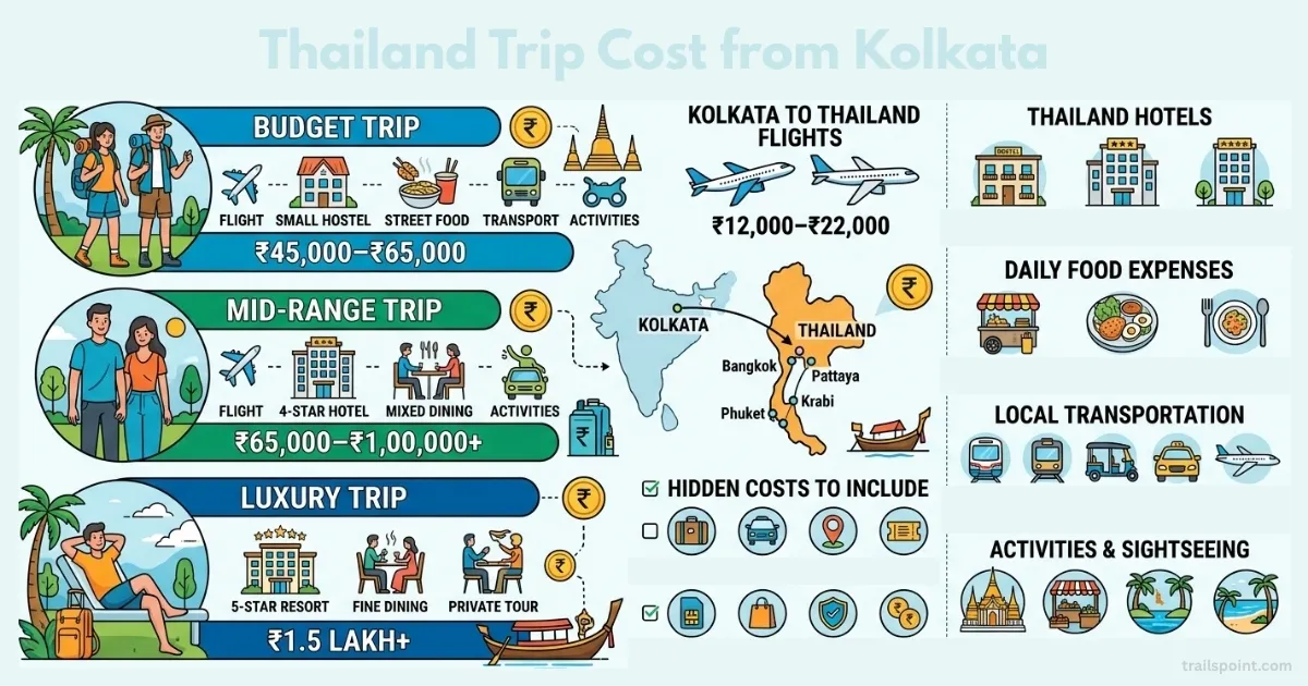 Thailand Trip Cost from Kolkata: Shocking 2026 Prices