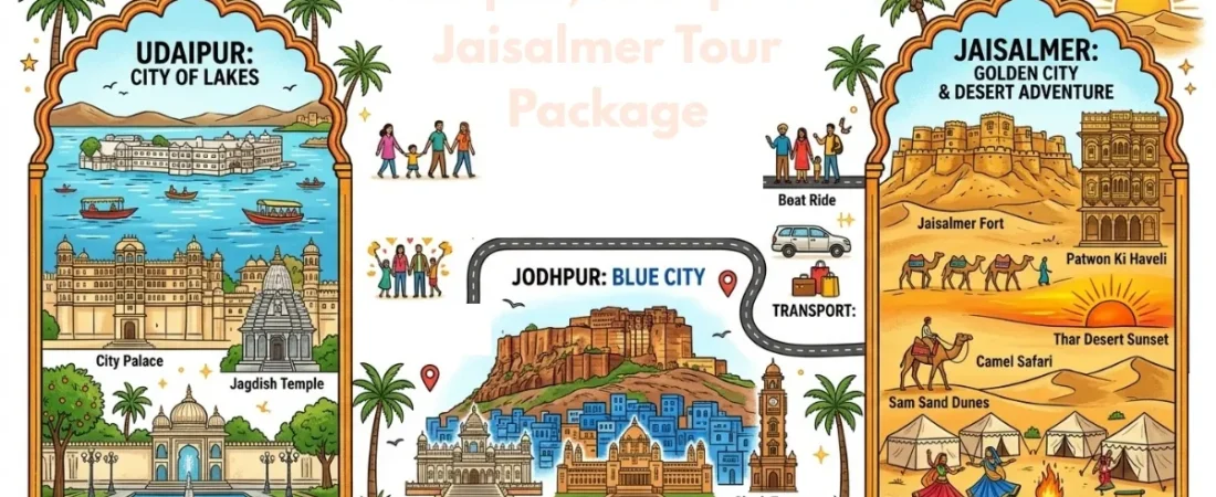 Udaipur, Jodhpur & Jaisalmer Tour Package: Royal Escape