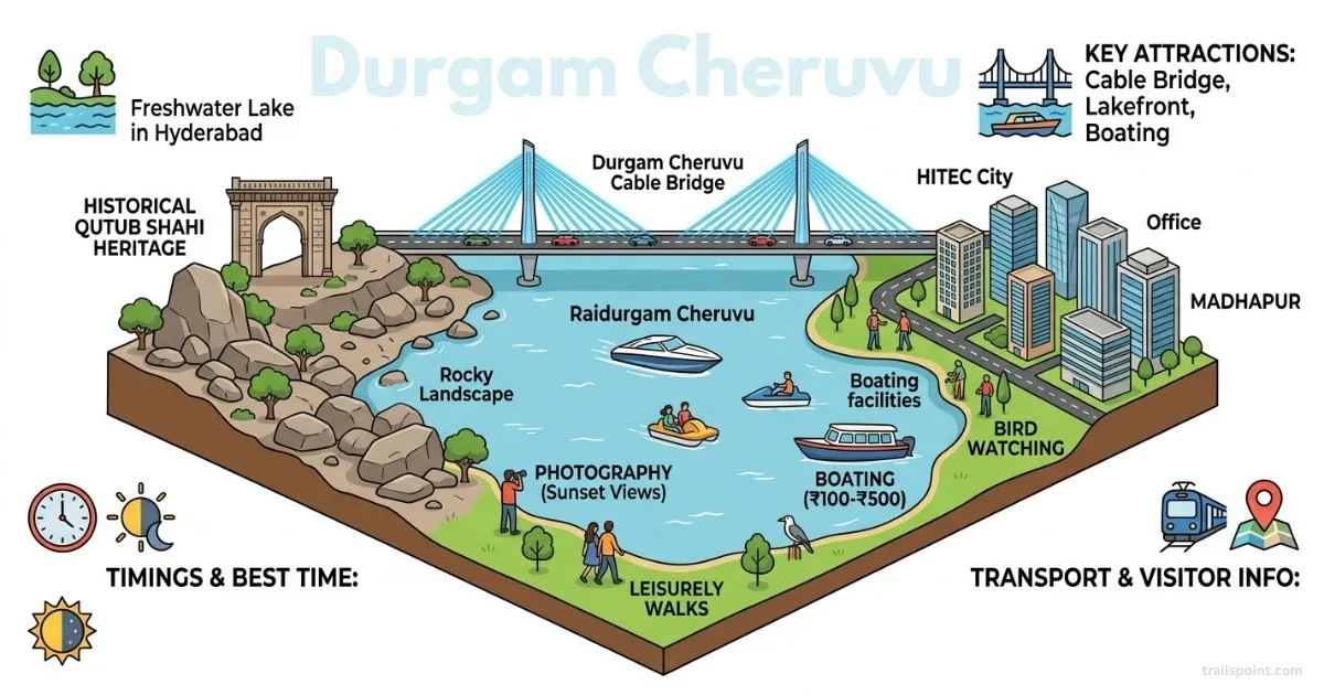 Durgam Cheruvu: Hidden Gem of Hyderabad Revealed