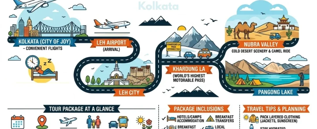 Ladakh Tour Package from Kolkata: Epic Himalayan Escape