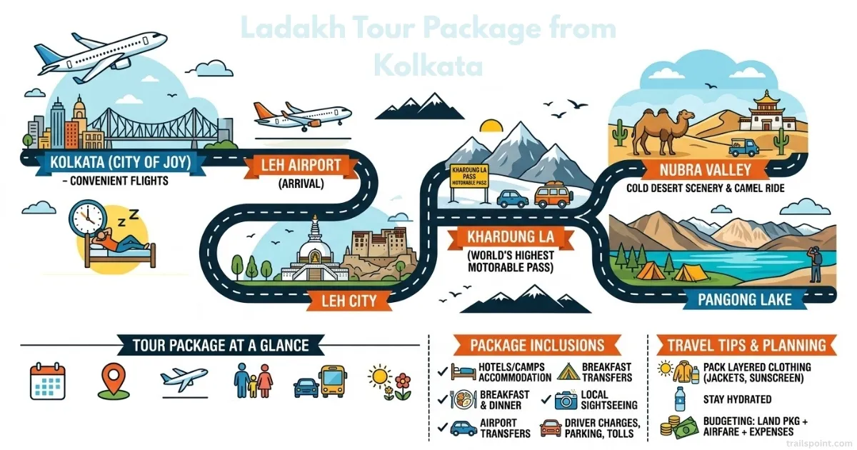 Ladakh Tour Package from Kolkata: Epic Himalayan Escape