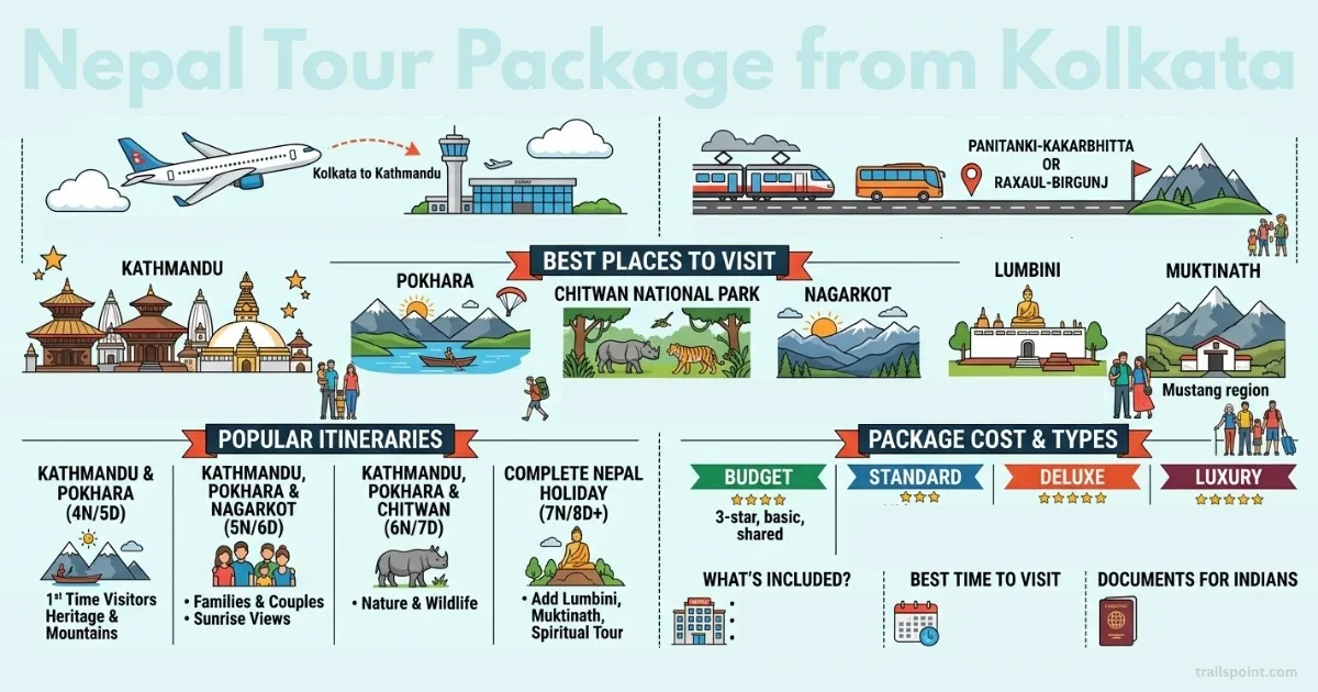Nepal Tour Package from Kolkata: Epic Himalayan Escape
