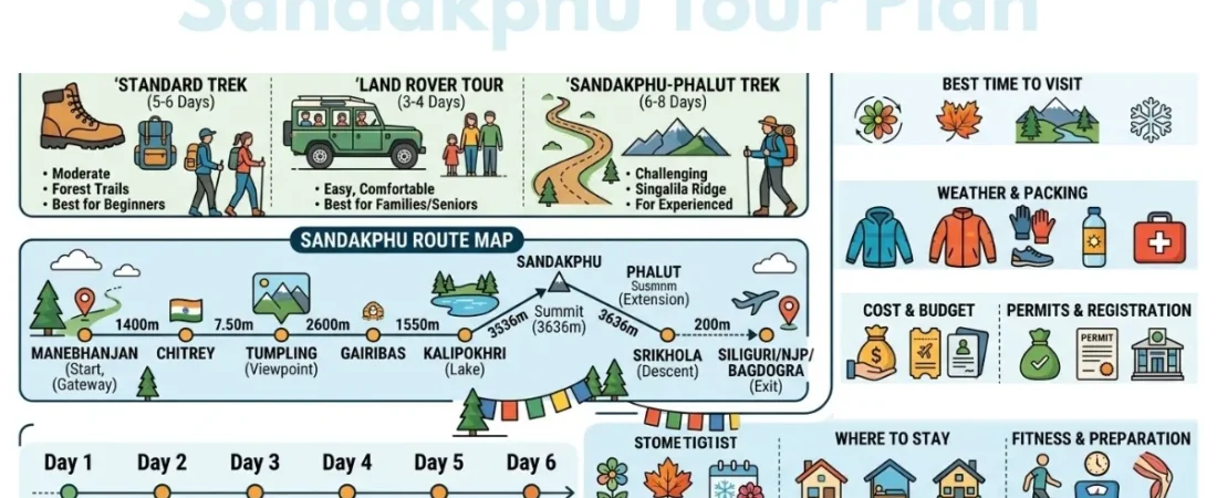Sandakphu Tour Plan: Epic Himalayan Adventure