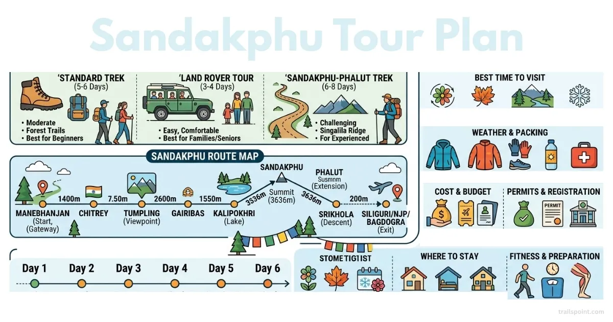 Sandakphu Tour Plan: Epic Himalayan Adventure
