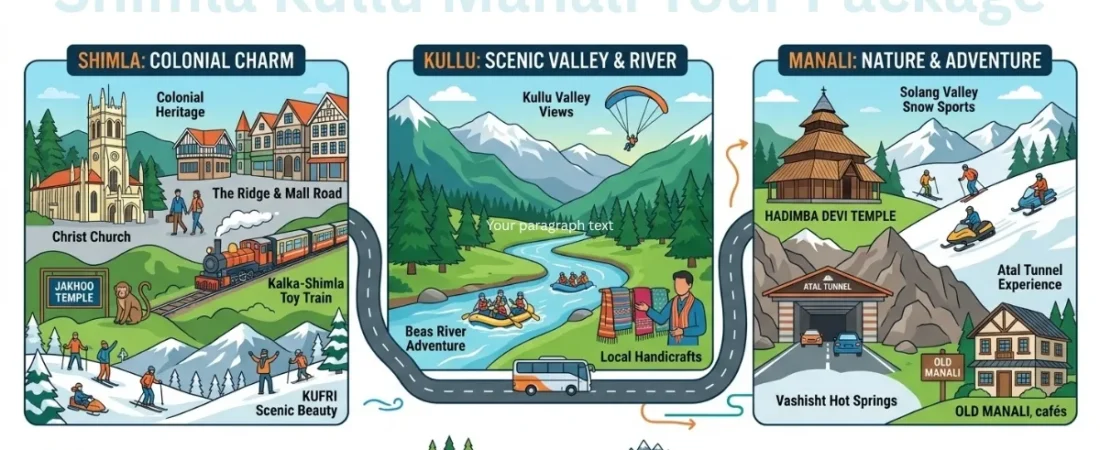 Unforgettable Shimla Kullu Manali Tour Package