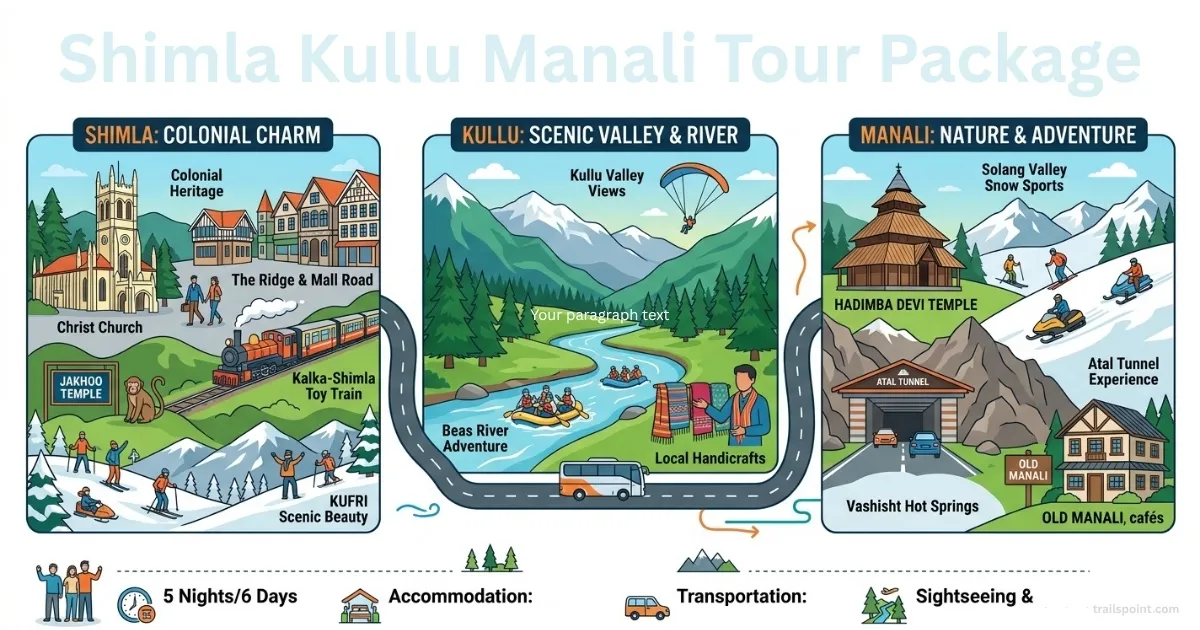 Unforgettable Shimla Kullu Manali Tour Package
