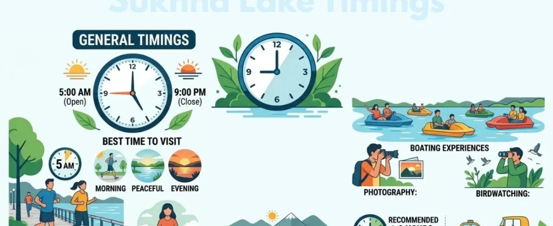 Sukhna Lake Timings: Opening, Closing & Boating Hours