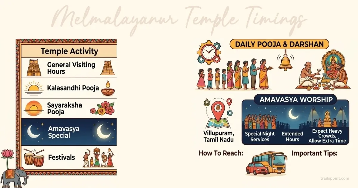 Melmalayanur Temple Timings: Ultimate Devotion Guide