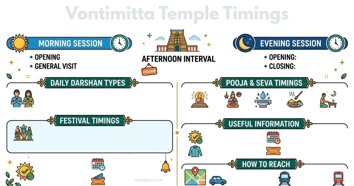 Vontimitta Temple Timings: Avoid Delays & Plan Darshan